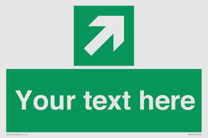 Custom Arrow Top Right Sign